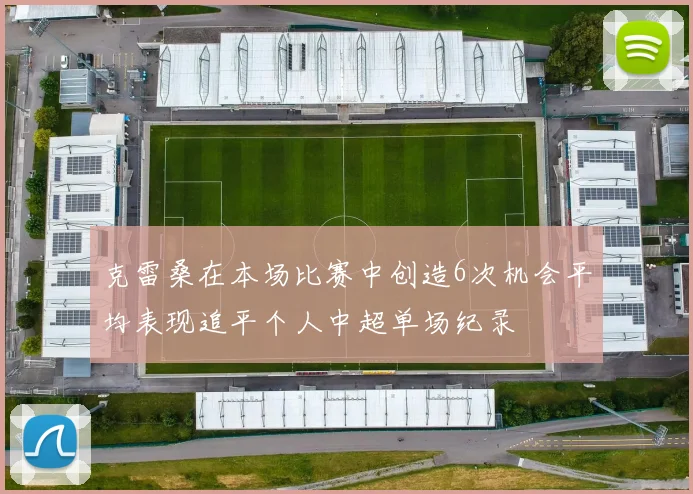 克雷桑在本场比赛中创造6次机会平均表现追平个人中超单场纪录
